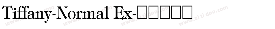 Tiffany-Normal Ex字体转换